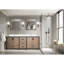Meuble-lavabo double 84 po Rustwood X P 22 po D, avec plateau en quartz blanc-117970890-117970894