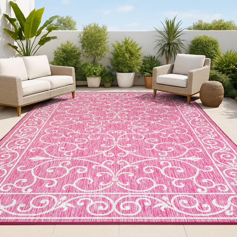 Tapis d'intérieur / d'extérieur Halpert, Rectangle 5 pi 3 po x 7 pi 7 po