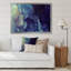 Abstrait, art mural sur toile, impression à l'encre liquide bleue-67391290-67391300-119819299