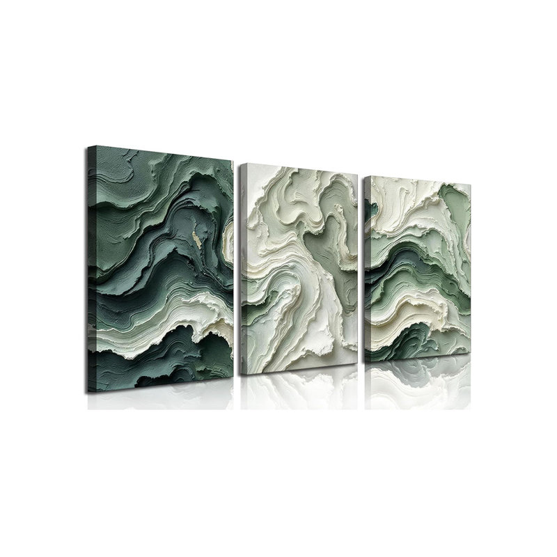 3 Piece Wrapped Canvas Print, 40 cm H x 90 cm W