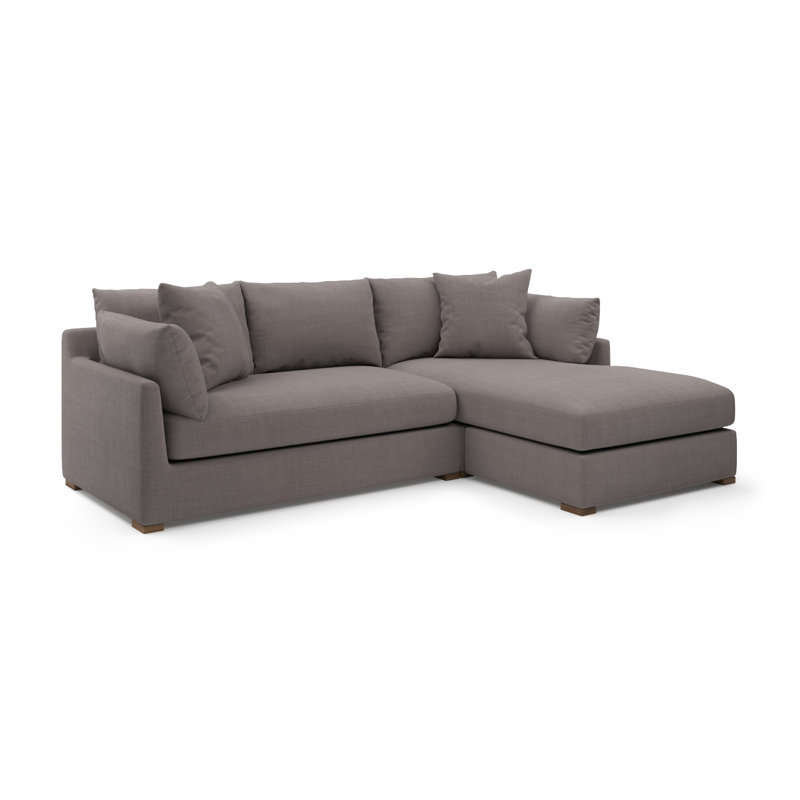 Ojai Sectional Chaise, Nevis Graphite Polyester Blend