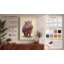 Gentle Hippopotamus Boho - Wrapped Canvas-432880401-432880407