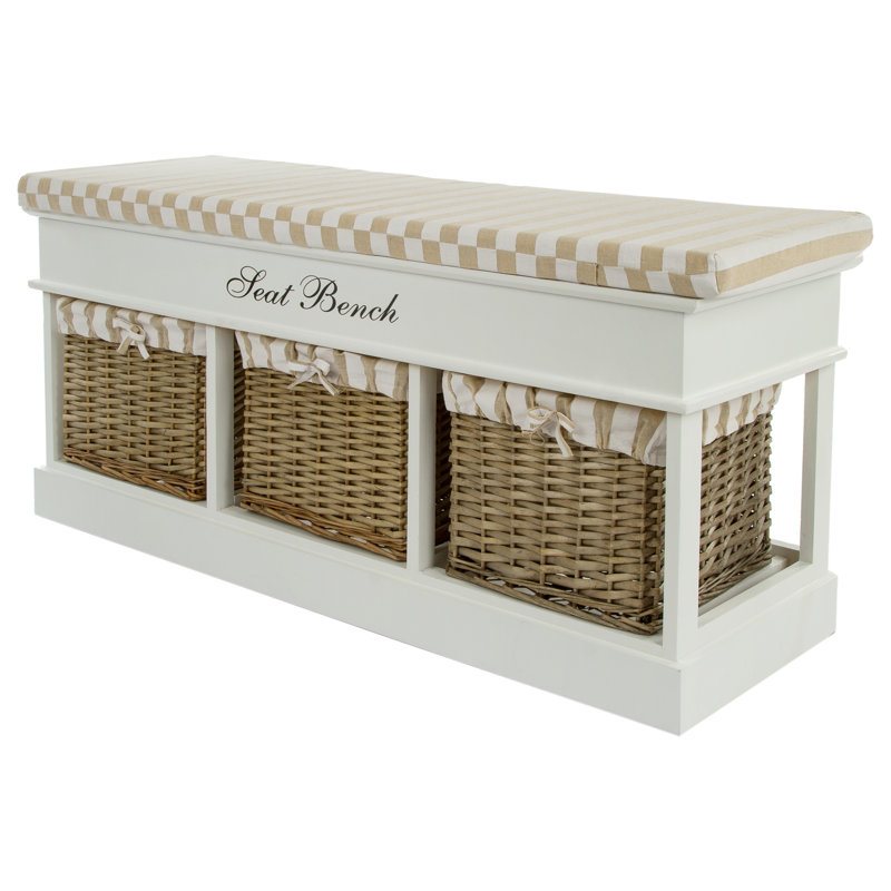 Polyester Upholstered Storage Bench