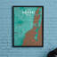 Miami City Map - No Frame Print-65126778
