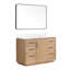 Meuble-lavabo simple 48 po avec plateau en pierre et miroir Cloverfield-93496089-93496091
