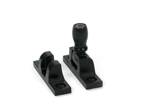 Mushroom Brighton Fastener - Narrow (Square), Black