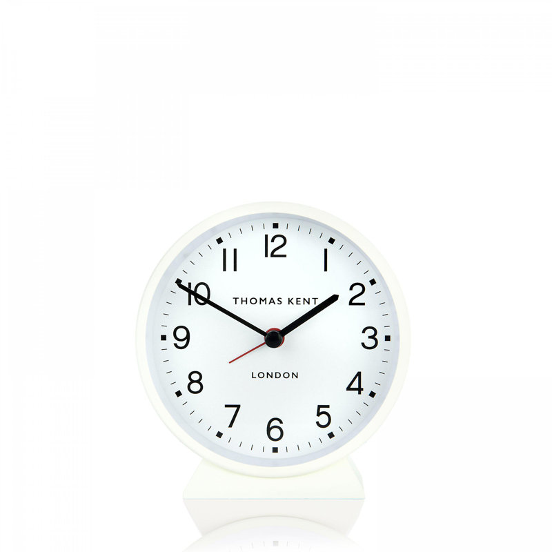 Puffin Alarm Clock Dusty 5in, White