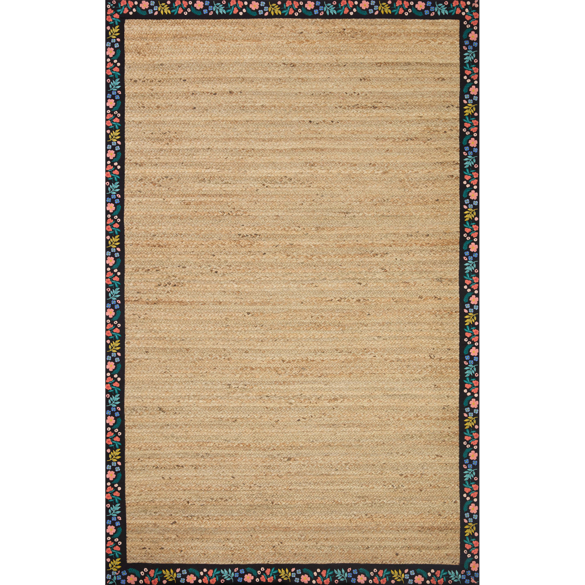  Costa Wildwood Natural/Black Area Rug, Rectangle 2'3" x 3'9"
