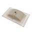 Plateau de meuble-lavabo simple 30 po en céramique blanche rectangulaire avec lavabo seulement