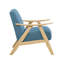Fauteuil club Indy Accent, structure en bois d'hévéa massif-114018857