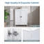 Meuble-lavabo blanc 24 po sans comptoir avec rangement à l'arrière
