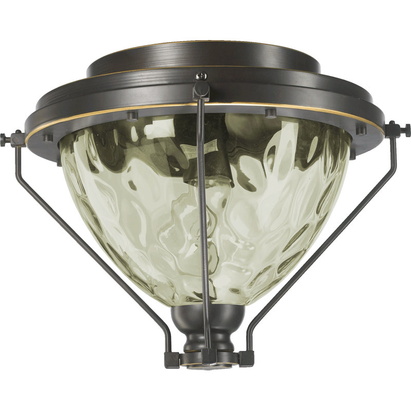 13'' 1 - Light Globe Ceiling Fan Light Kit, Fluorescent, Old World