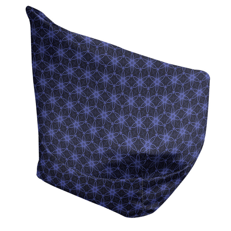 Fauteuil à billes et méridienne standard Leffel, H 120 po x l 31 po x P 60 po, Noir/bleu, Rembourrage poly