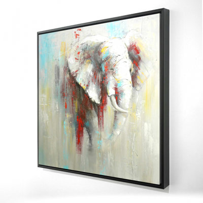 " Abstract Elephant With Paint Splash "