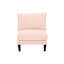 Fauteuil de détente rose sans accoudoirs avec coussin confortable et cadre en bois-830549418