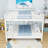 Queen Over Queen Wood Bunk Bed With Ladder And Guardrails-1897469985