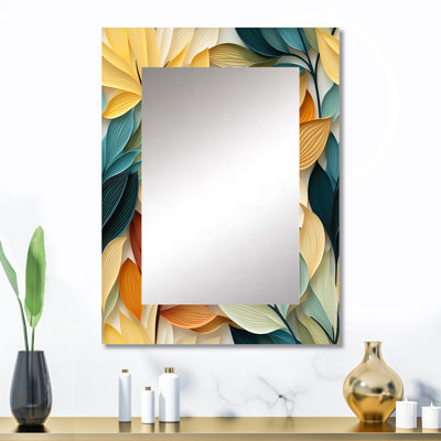 Earthy Tones Natures Palette Botanical Plants - Miroir floral