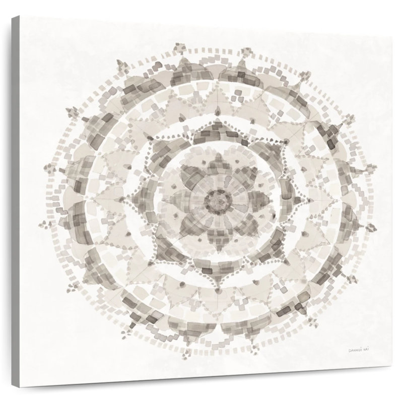 Kerner Neutral Mandala, 39" H x 39" W