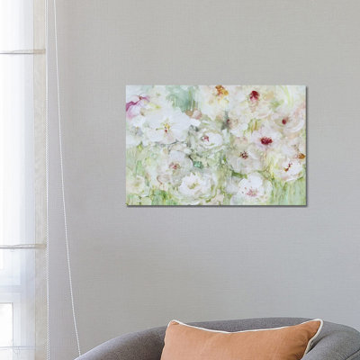 Jardin Blanc by Carol Robinson - Wrapped Canvas Painting