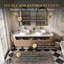 Meuble-lavabo mural 72 po avec comptoir en marbre-1077211993