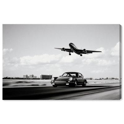 Sports Car Takeoff Canvas Elegant Photography by Art Remedy