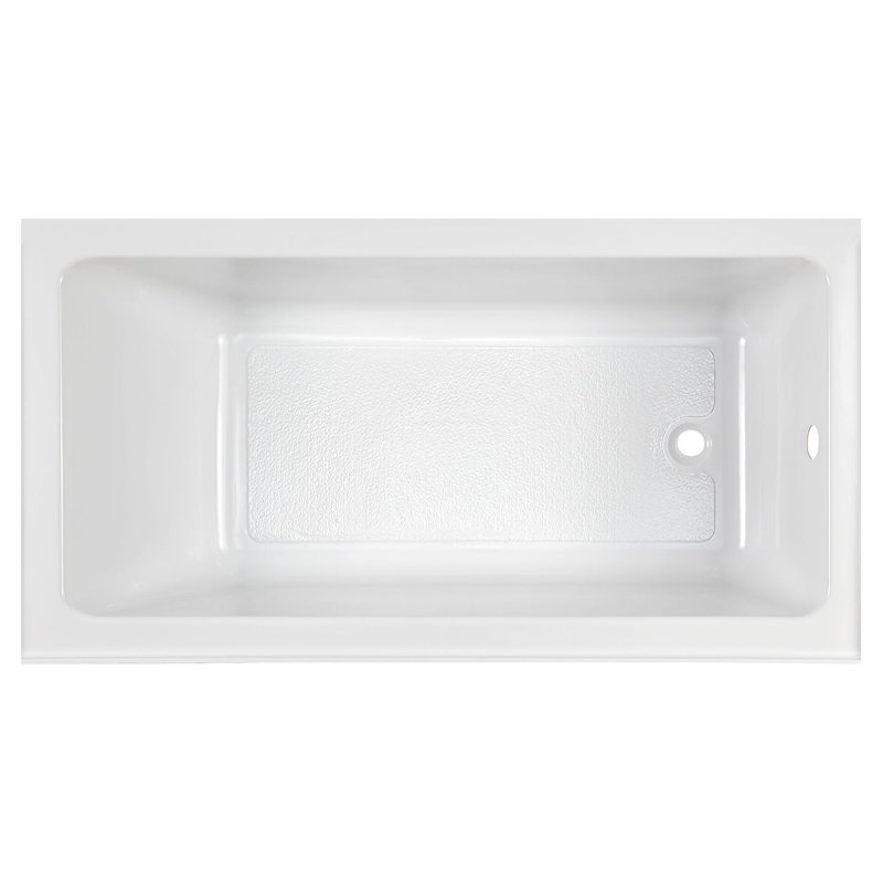 Studio 60'' x 30'' Soaking Acrylic Bathtub, White, Right 