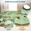 Tapis festonné vert 4 x 6 pour le salon Tapis floral lavable paon pour chambre à coucher Tapis de ferme antidérapant pour chambre d'enfant Tapis de décoration botanique ultra résistant aux taches-400940479-399394607