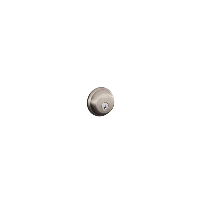 Single Cylinder Deadbolt, Satin Nickel