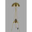 Élégante lampe sur pied dorée, corps en métal, 64,9 pouces de hauteur | Douille E27 de 40 W maximum, design élégant pour la décoration intérieure glam | Peinture électrostatique durable séchée au four, diamètre des pieds: 19,7 pouces | Parfait pour le salon et la chambre à coucher-1392577675