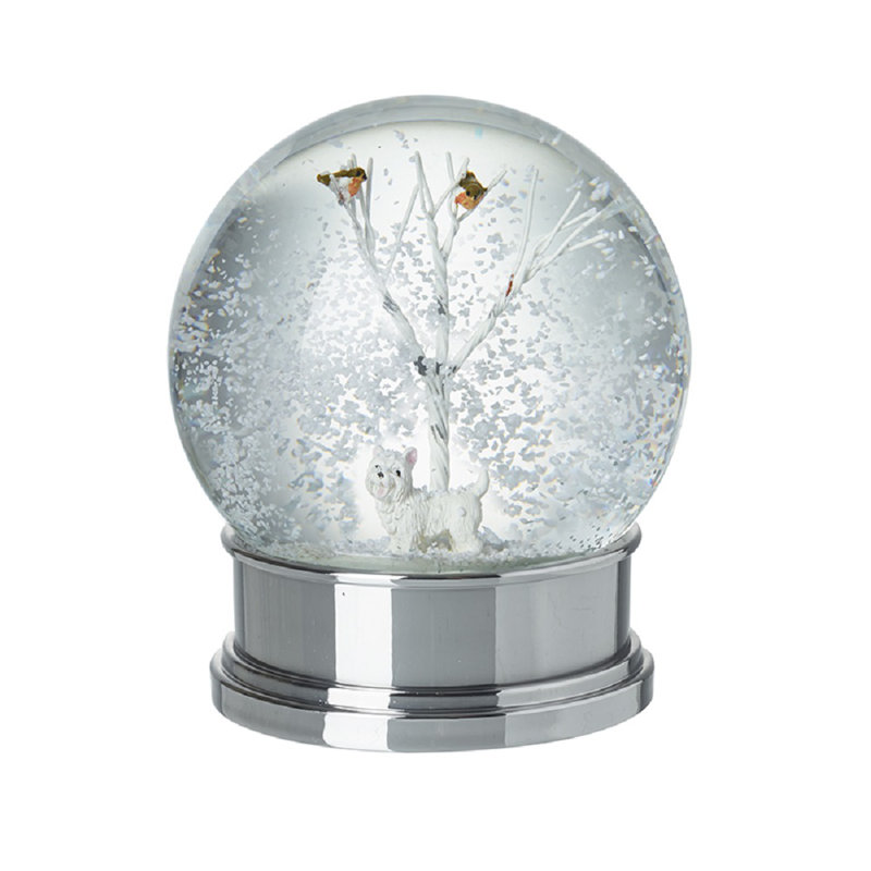 Christmas Dog Snow Globe