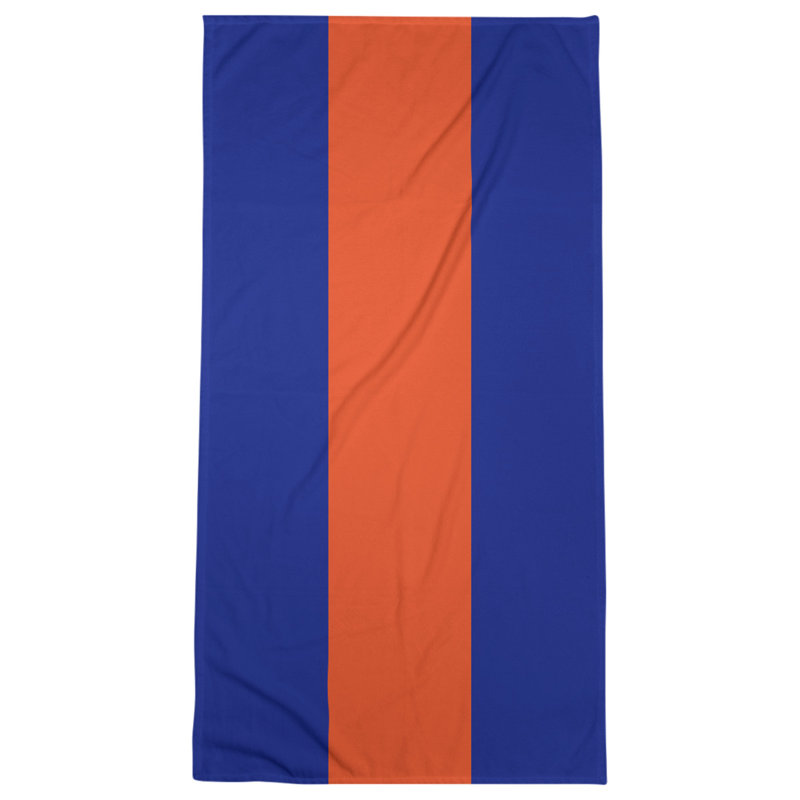 Bath Towel, Blue/Orange