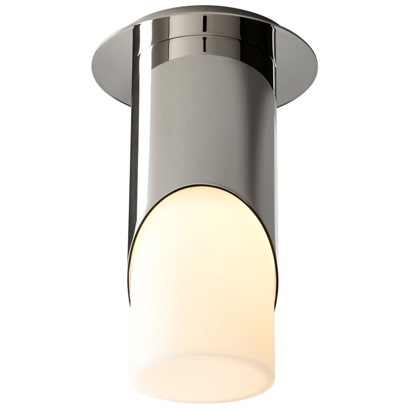 Plafonnier encastré à DEL 1 lumière 5,875 po Allemans, Chrome poli