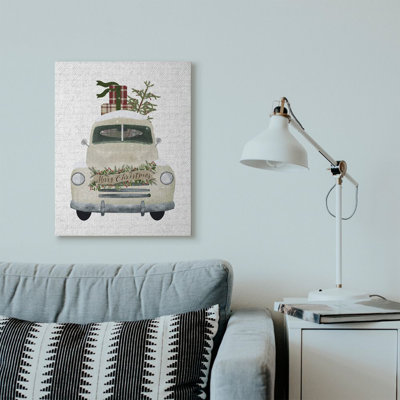«Merry Christmas Snow Covered Truck», impression