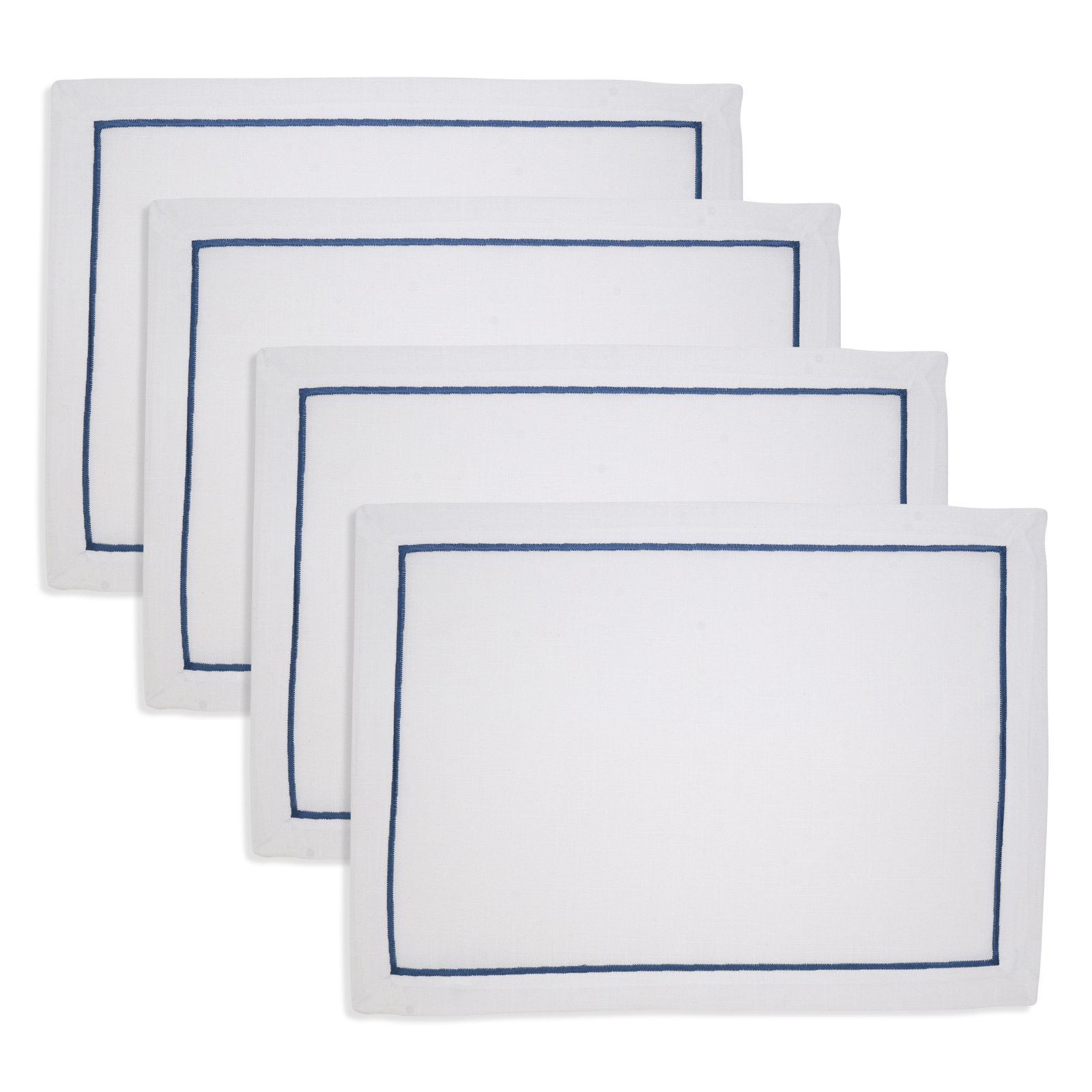 Embroidered Placemat, Blue