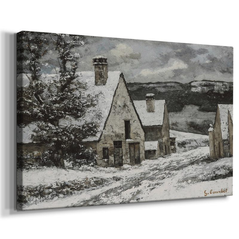 Paysage rétro - DCCXCII, Toile tendue, H 13 po x l 19 po x P 1,5 po