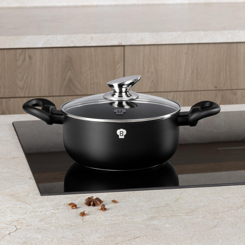 1 - Piece Pressed Aluminium Cookware Set, Matte Black
