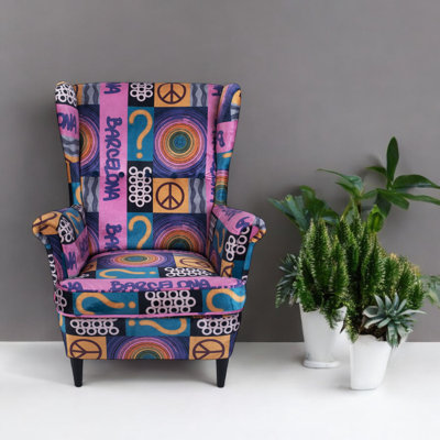 Callison Velvet Wingback Chair