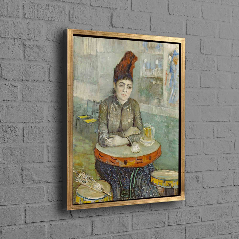 Print on Canvas, Framed Print without Mat, 20 cm H x 30 cm W, Gold