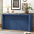 Acacia Wood Veneer  Console Table-1801020875