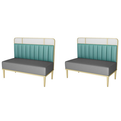 Banc rembourré en similicuir Light Luxury