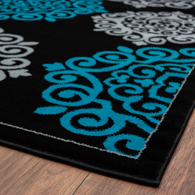 Craigsville Floral Indoor Rug, Rectangle 8' x 10'