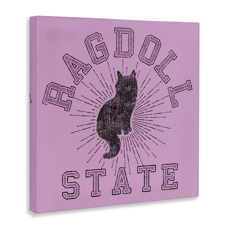 Art mural sur toile Ragdoll Cat State par Spirit Animals / Life Is High, H 30 po x l 30 po
