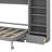 Murphy Bed With Height Adjustable Storage Compartments And Shelf