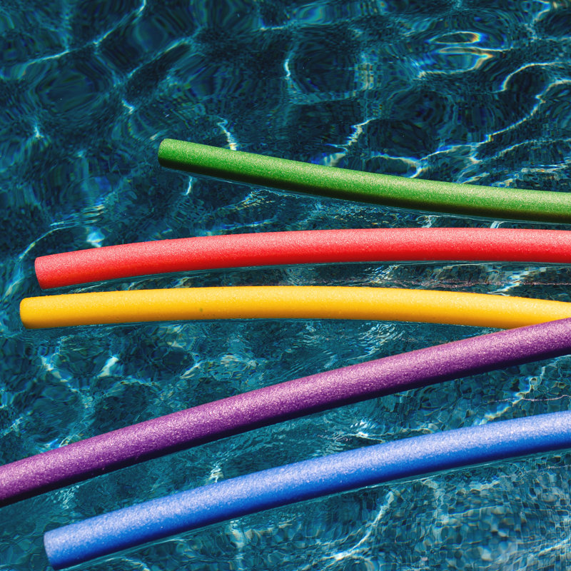 Nouilles de bain en mousse Big Joe, couleurs assorties, rouge, vert, jaune, mauve, Paquet de 35