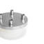 Metal Candle Holder with Glass Bowl-1269597051