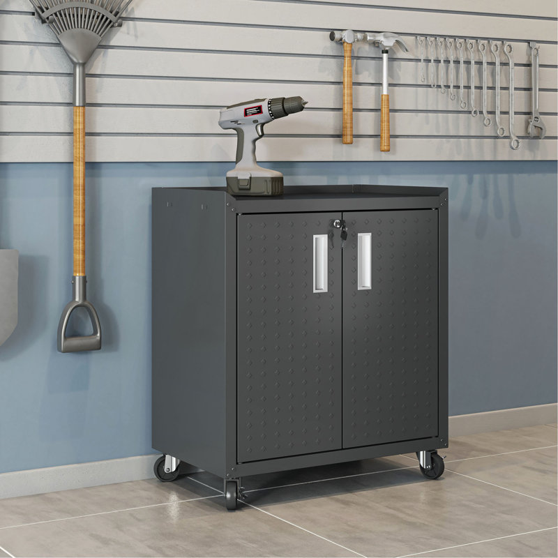 Armoire de garage roulante gris anthracite, Charcoal Grey