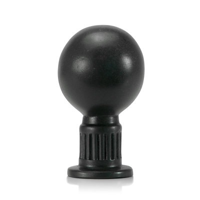 EDIN BALL KNOB; BLACK TIE FINISH