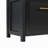 4-in-1 Hall Tree with 6 Golden Hooks, Wood Grain Bench with 2 Drawers and Storage, Black-2086135394