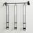 16" Campania Wall Vase with Metal Hanging Bar and Hooks, Three 2.7 oz Capacity