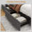 Bed Frame, Platform Bed Frame, Fabric Upholstered With 4 Storage Drawers, No Box Spring Needed, Wooden Slats Support, Noise Free, Easy Assembly, Dark Grey-762478363